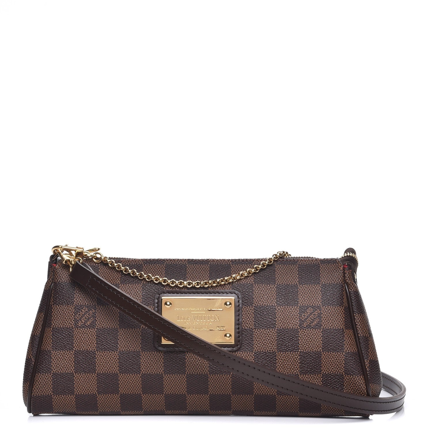 Louis Vuitton Damier Ebene Eva Clutch 1 of 7