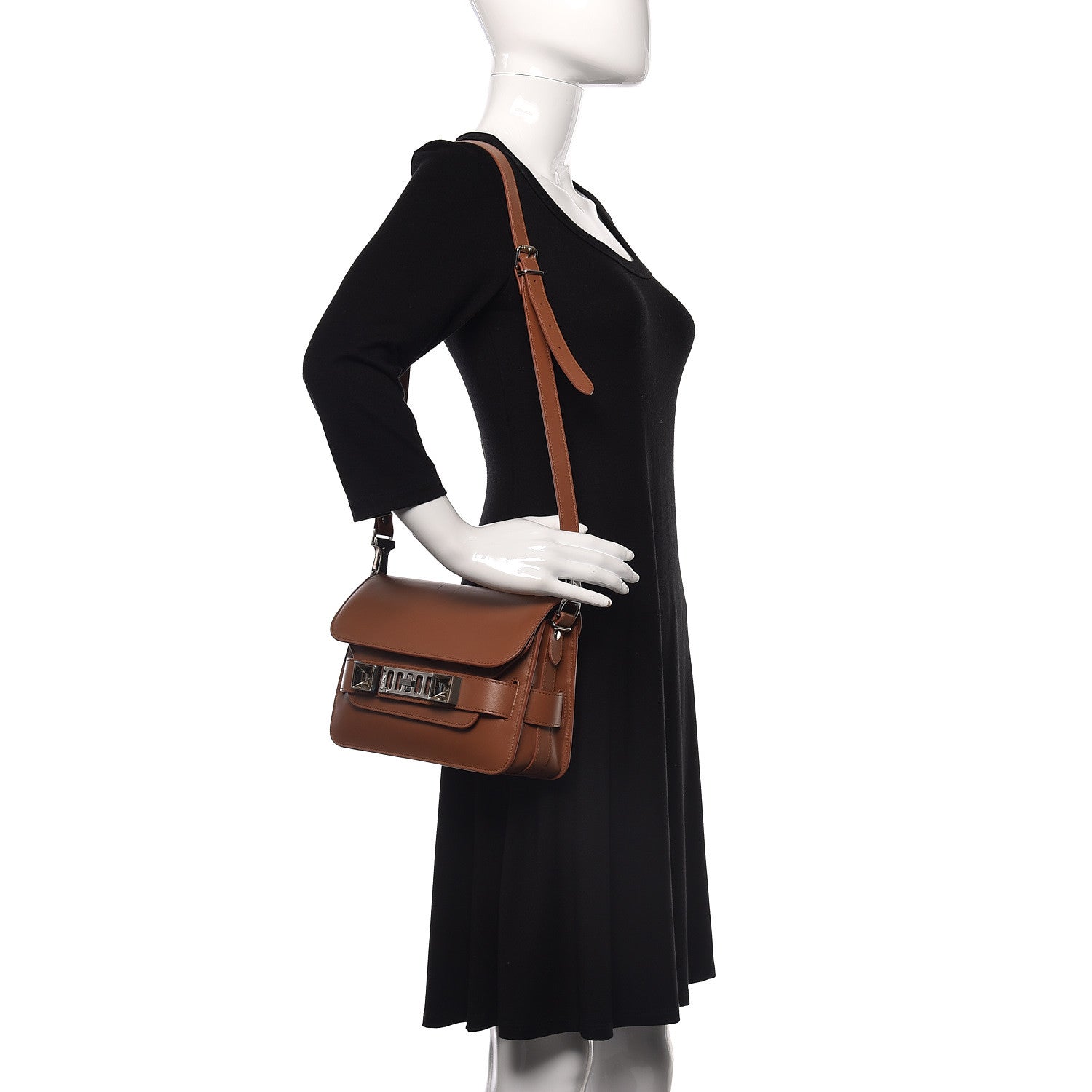 Proenza Schouler Smooth Calfskin Mini PS11 Classic Shoulder Bag Caramel 2 of 15