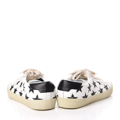Saint Laurent Calfskin Star Court Sneakers 41 White Argent 5 of 15