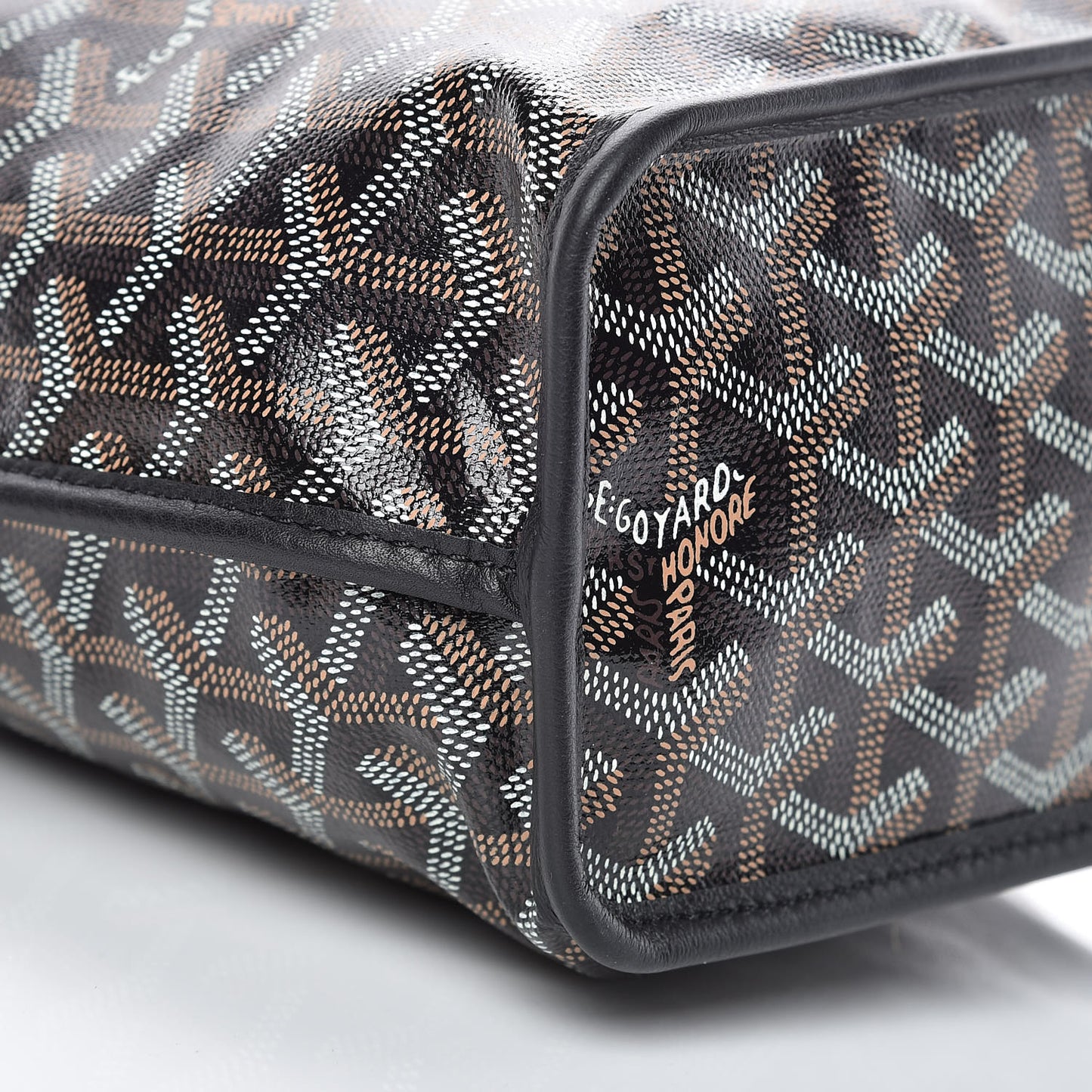 Goyardine Reversible Mini Anjou Black