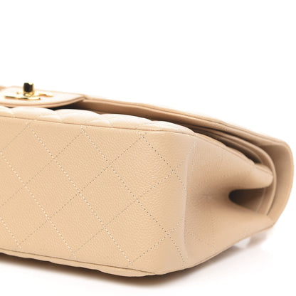 Chanel Caviar Quilted Jumbo Double Flap Beige Clair 10 of 12