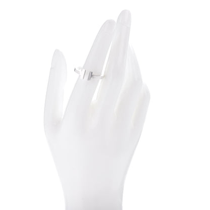 Tiffany Sterling Silver T Square Ring 58 8.5 2 of 5