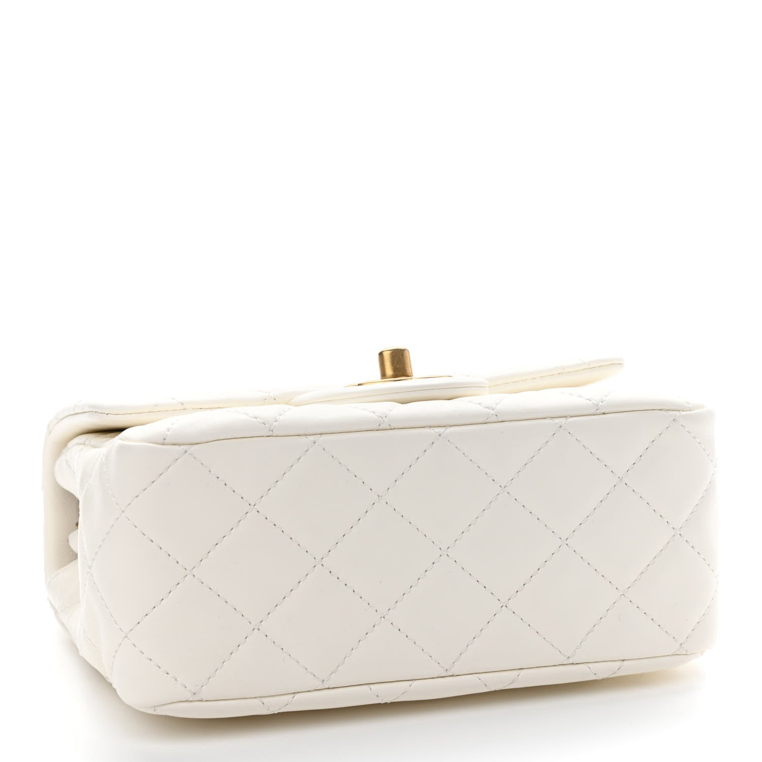 Chanel Lambskin Quilted Mini Pearl Crush Flap White 4 of 9