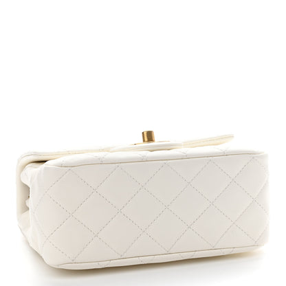 Chanel Lambskin Quilted Mini Pearl Crush Flap White 4 of 9
