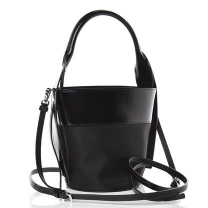 Prada Calfskin Tessuto Nylon Ouverture Bucket Bag Black 3 of 9