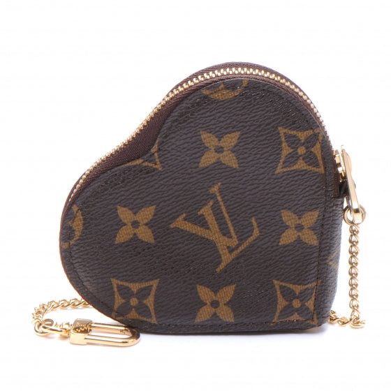 Louis Vuitton Monogram Leopard Coeur Heart Coin Purse Blanc Corail 1 of 7