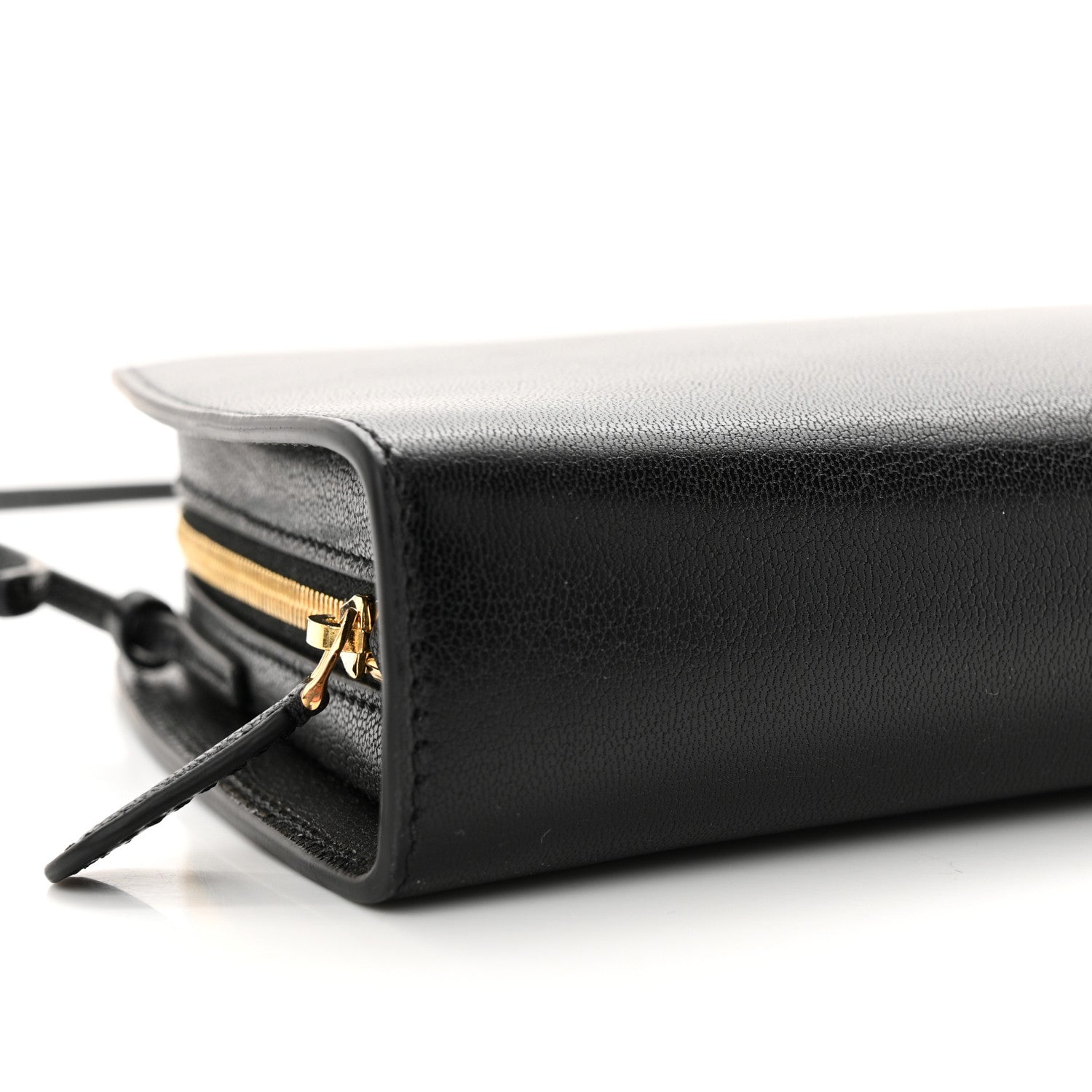 The Row Saddle Calfskin Dalia Baguette Shoulder Bag Black 8 of 10