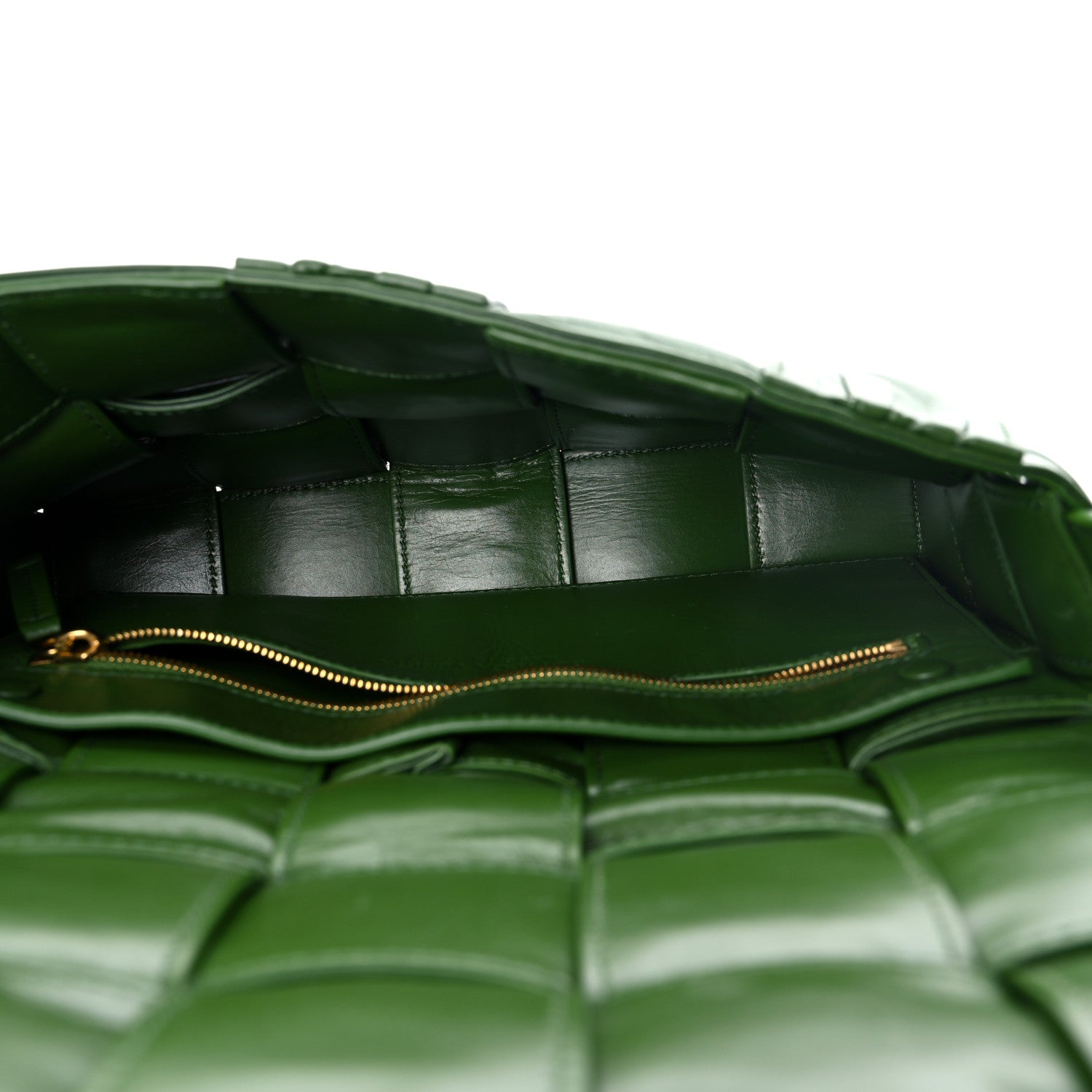 Bottega Veneta Calfskin Intreccio Plisse Cassette Crossbody Bag Avocado 4 of 8