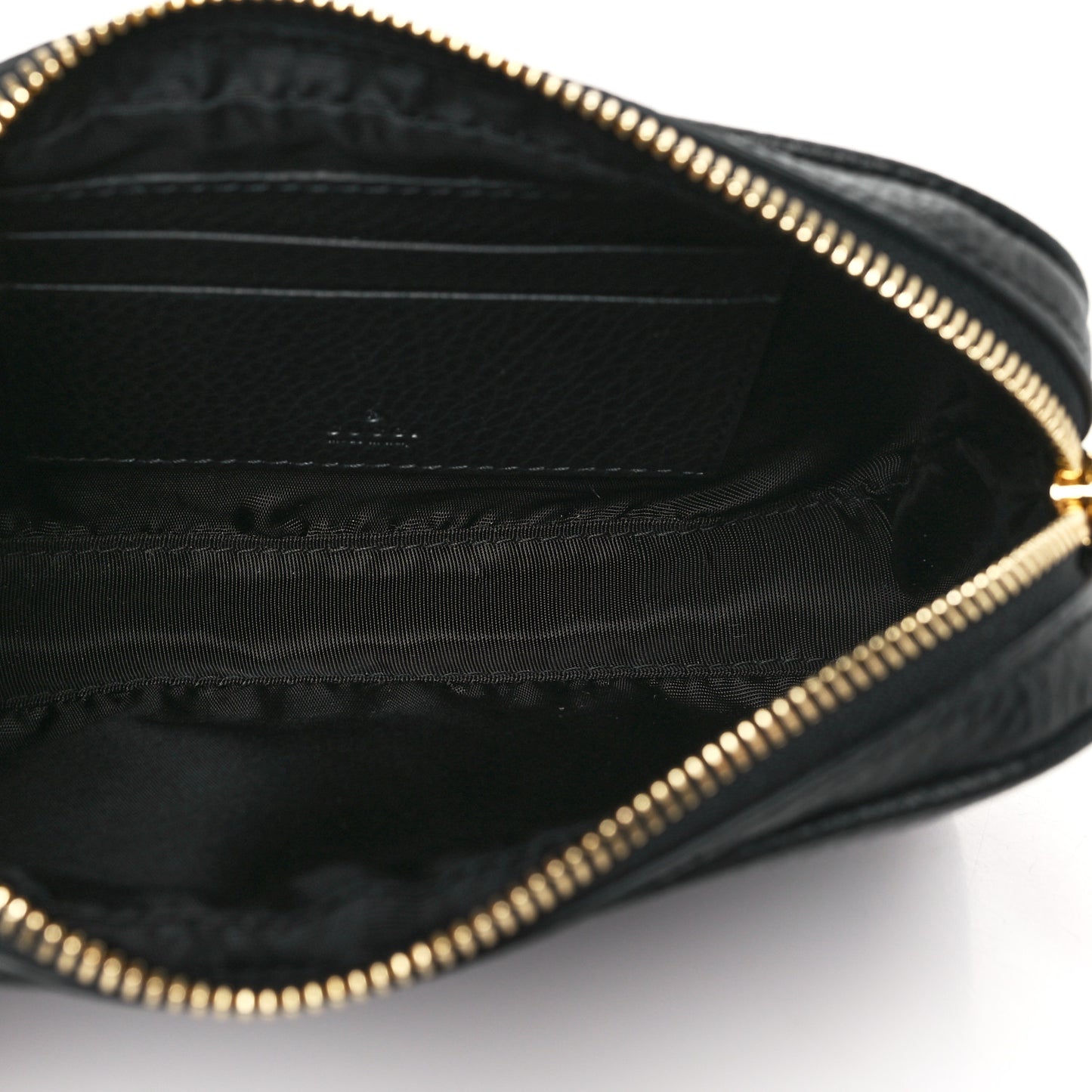 Dollar Calfskin Super Mini GG Marmont Chain Shoulder Bag Black