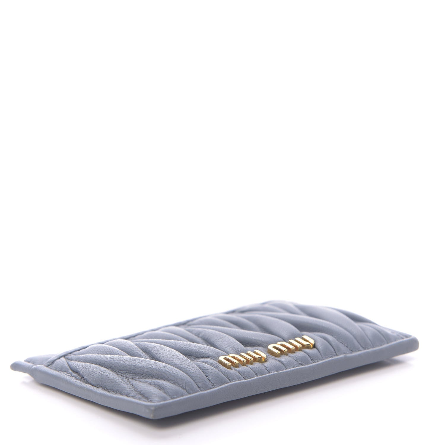 Miu Miu Nappa Matelasse Card Holder Pervinca 4 of 14