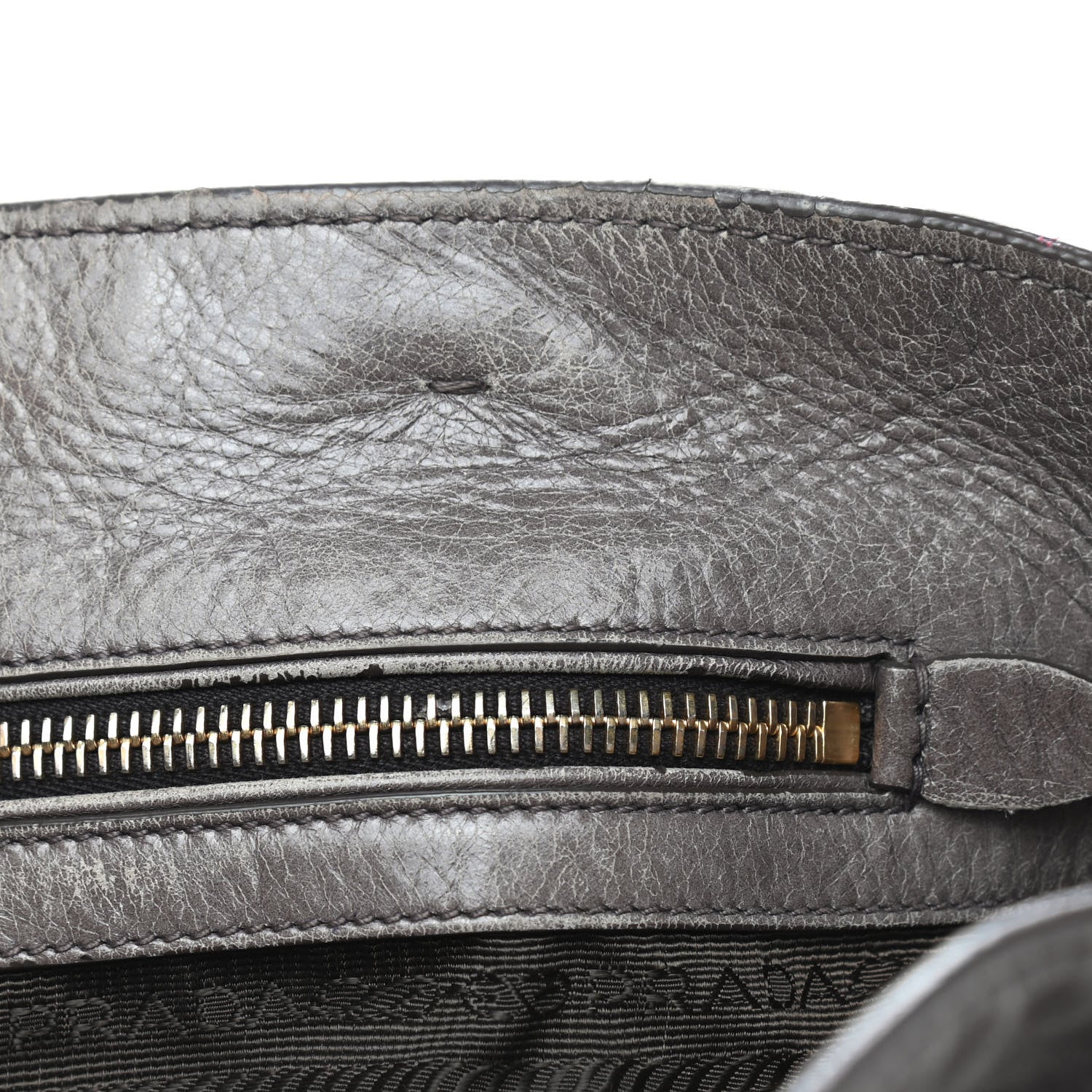 Prada Vitello Shine Top Handle Bag Fumo 25 of 25