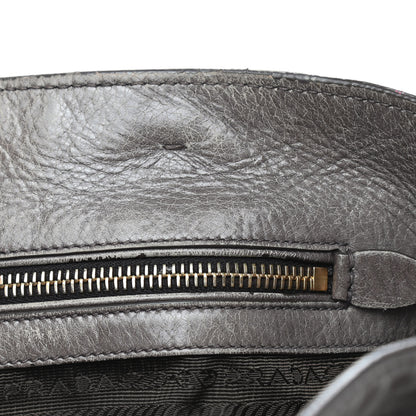 Prada Vitello Shine Top Handle Bag Fumo 25 of 25