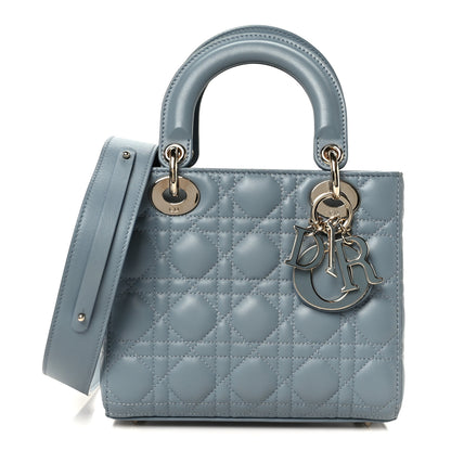 Christian Dior Lambskin Cannage Small My ABCDior Lady Dior Cloud Blue 1 of 11