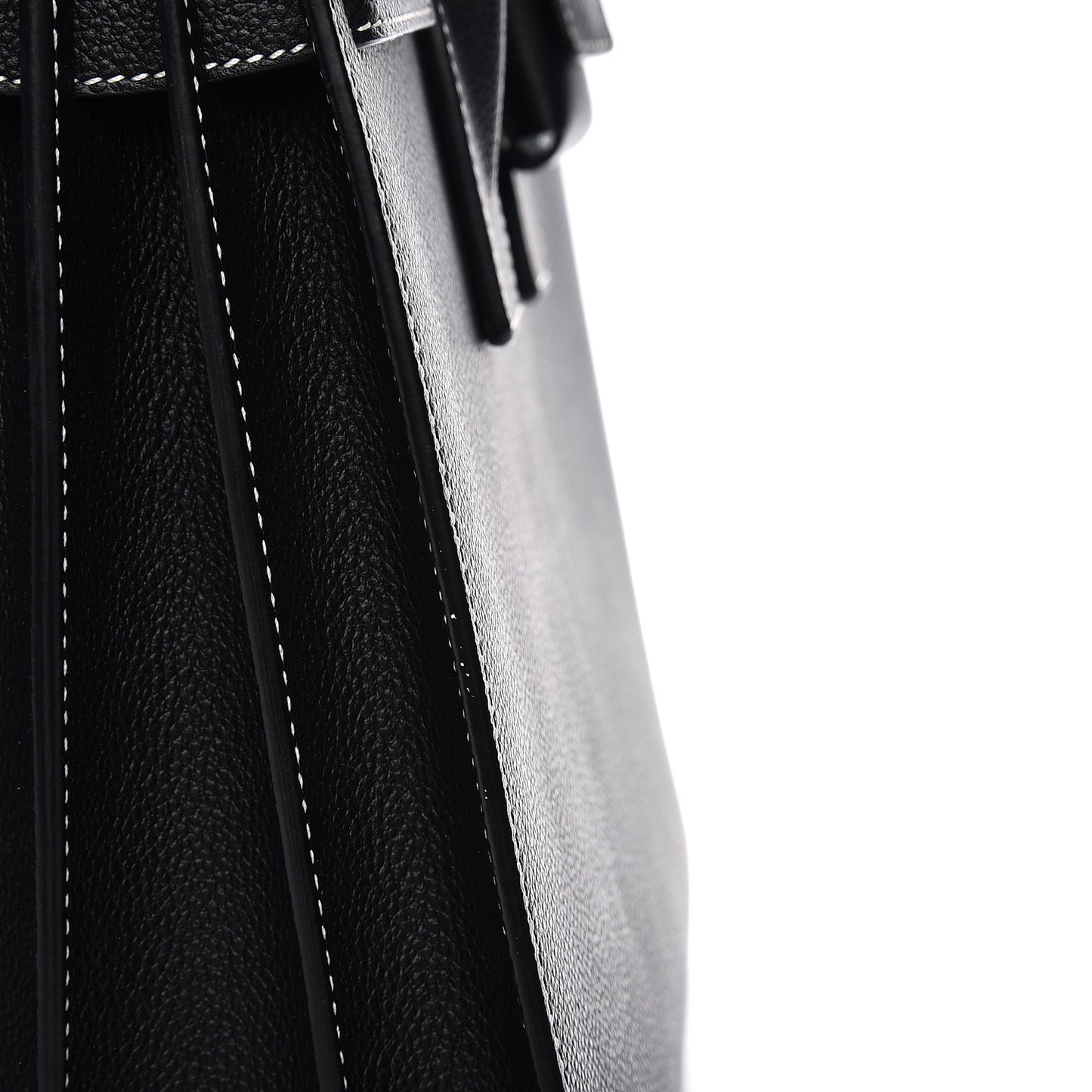 Grained Calfskin Small Sac De Jour Black