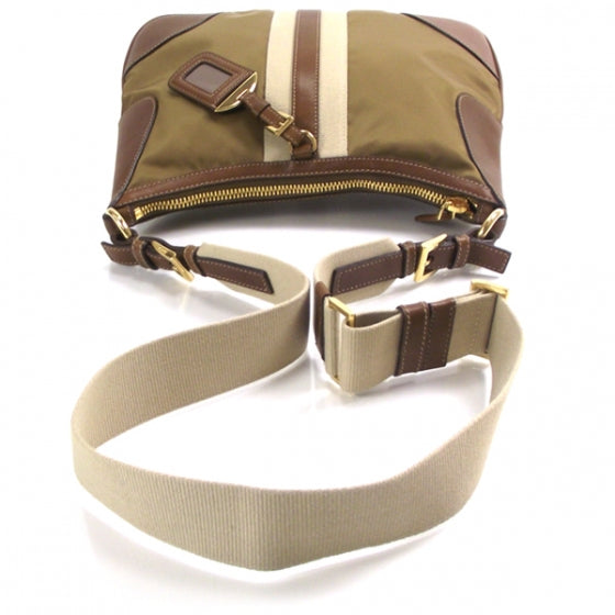 Prada Tessuto Nylon Striped Shoulder Bag 6 of 11