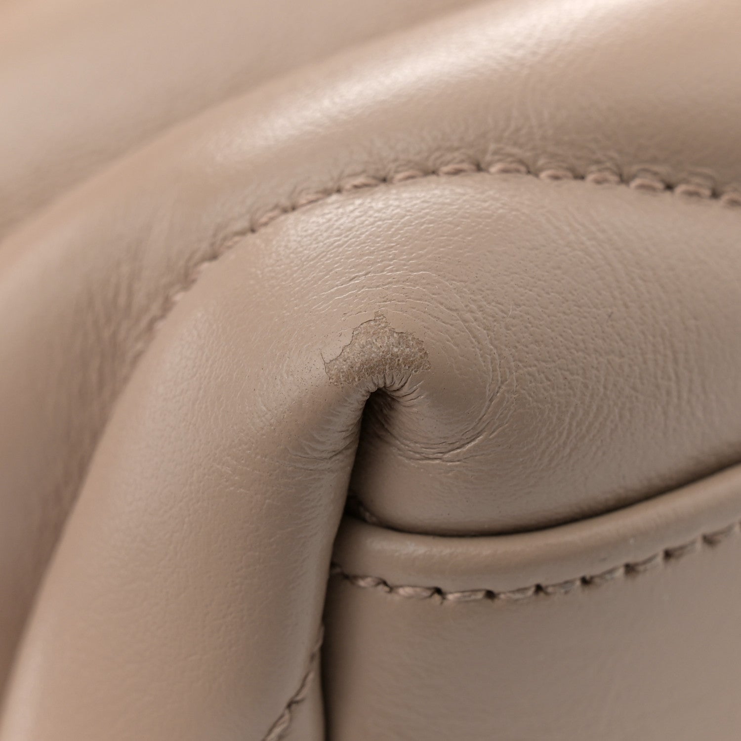 Saint Laurent Calfskin Y Quilted Monogram Medium Loulou Chain Satchel Dark Beige 11 of 12