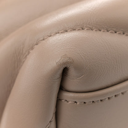 Saint Laurent Calfskin Y Quilted Monogram Medium Loulou Chain Satchel Dark Beige 11 of 12