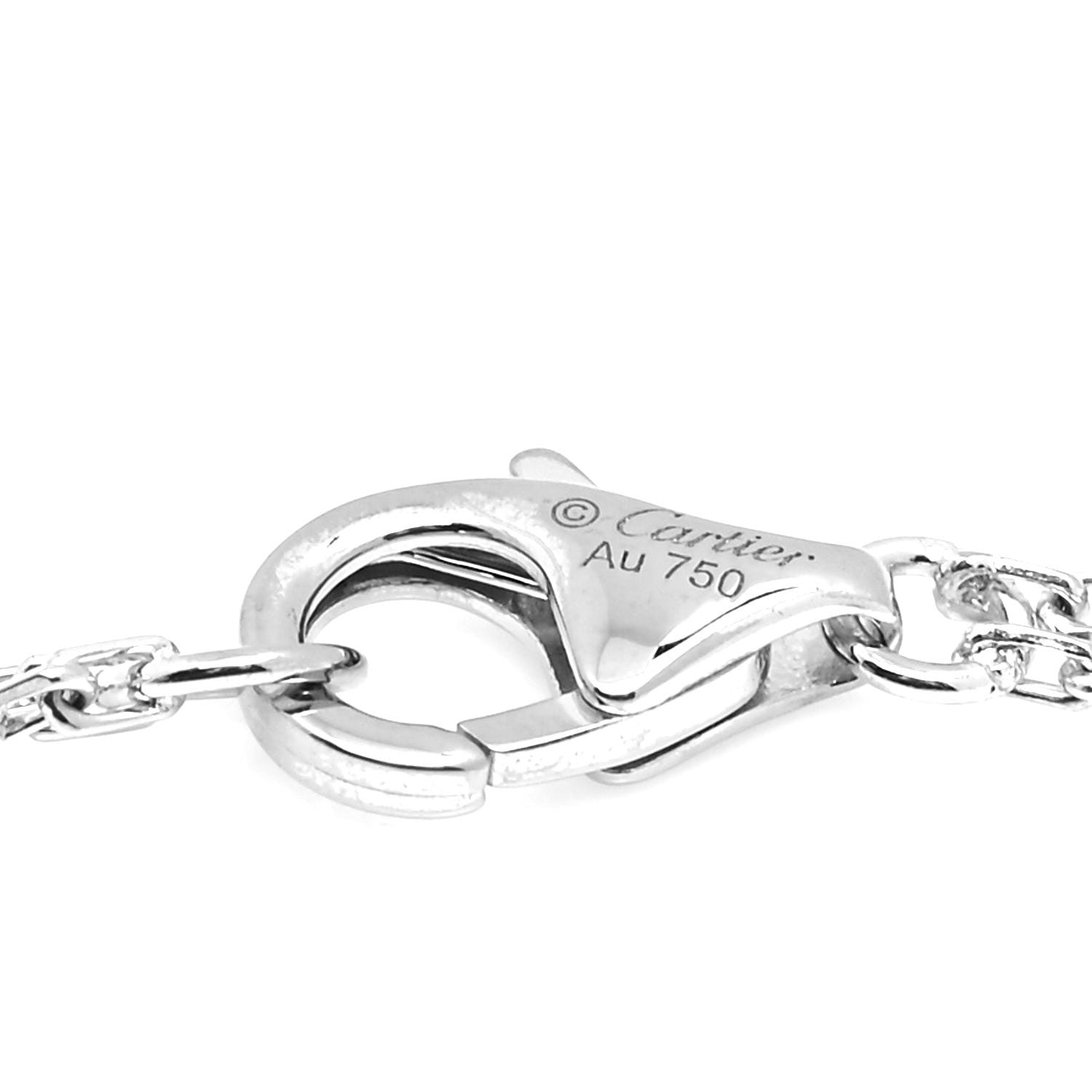 Cartier 18K White Gold Diamond LOVE Bracelet 4 of 6