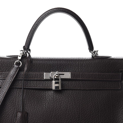 Hermes Fjord Kelly Retourne 35 Chocolate 18 of 18