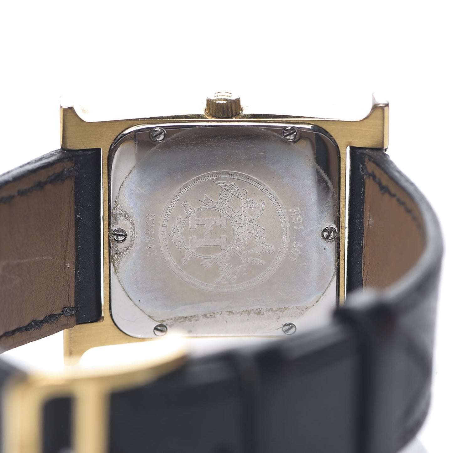 Stainless Steel Epsom 26mm Heure H Hour Quartz Watch Noir