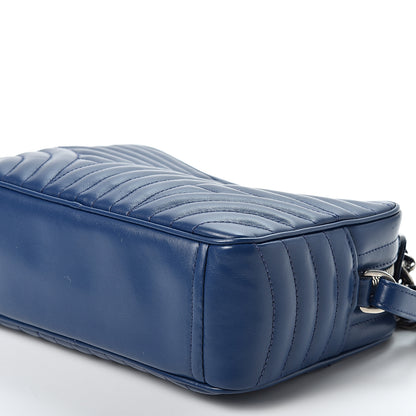 Prada Soft Calfskin Diagramme Crossbody Bag Bluette 8 of 8