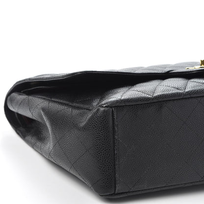Chanel Caviar Quilted Maxi Double Flap Black 5 of 10