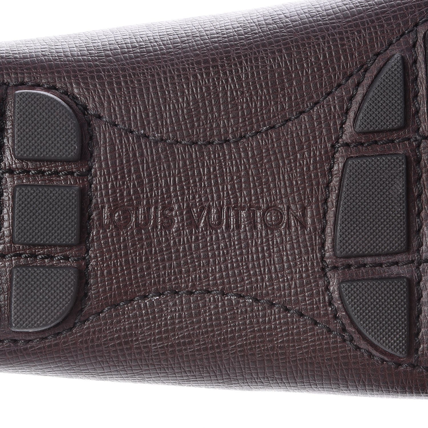 Louis Vuitton Taiga Monte Carlo Moccasin Loafers 9.5 Grizzli 6 of 9