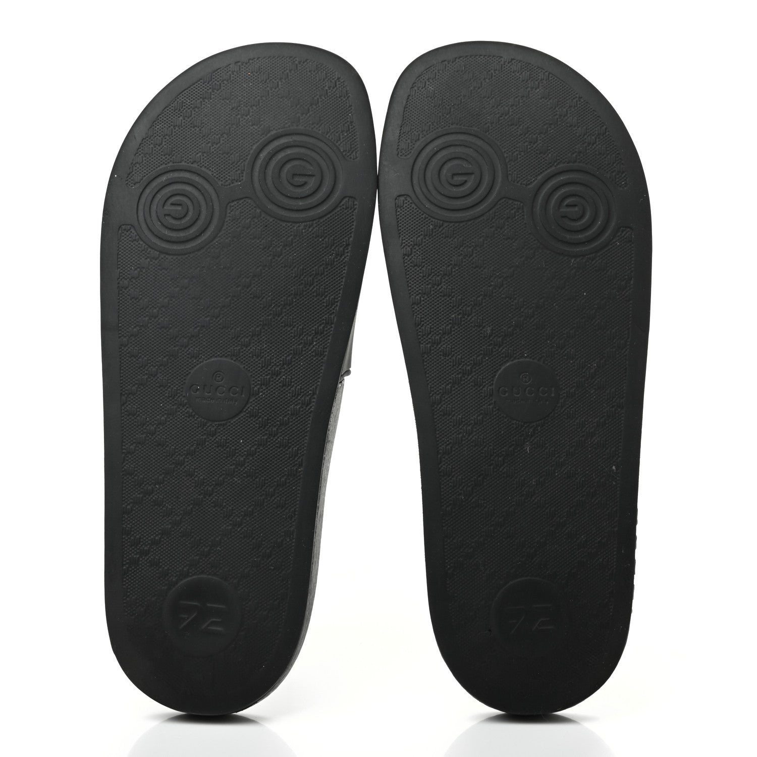 Gucci Rubber Womens Logo Slide Sandals 38 Black 5 of 7