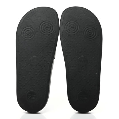 Gucci Rubber Womens Logo Slide Sandals 38 Black 5 of 7