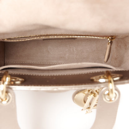 Christian Dior Metallic Lambskin Cannage Small My ABCDior Lady Dior Gold 5 of 10