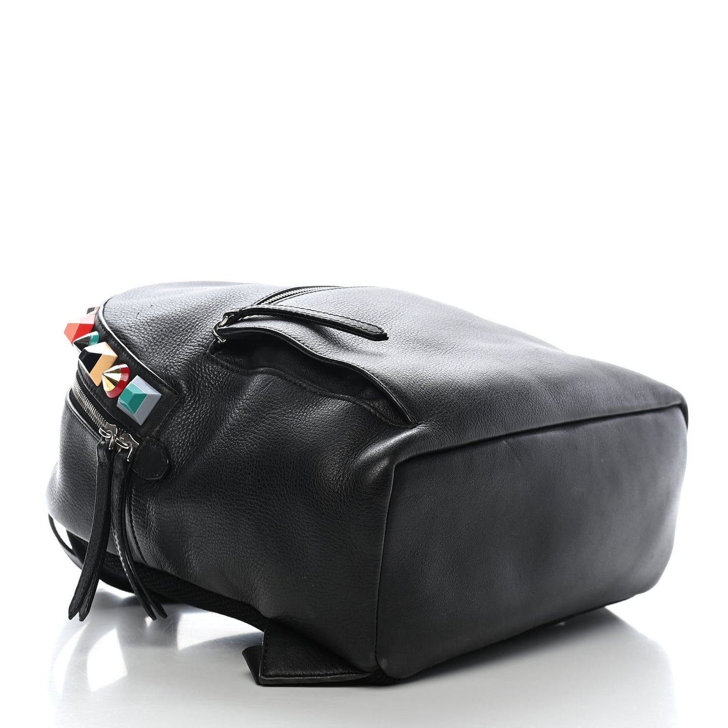 Vitello Dolce Studded Backpack Black Multicolor