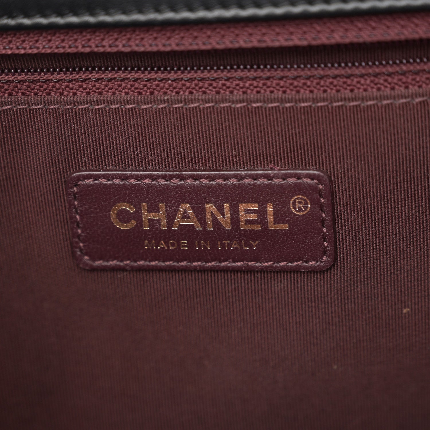 Chanel Calfskin Quilted Large Gold Bar Top Handle Flap Black 6 of 10