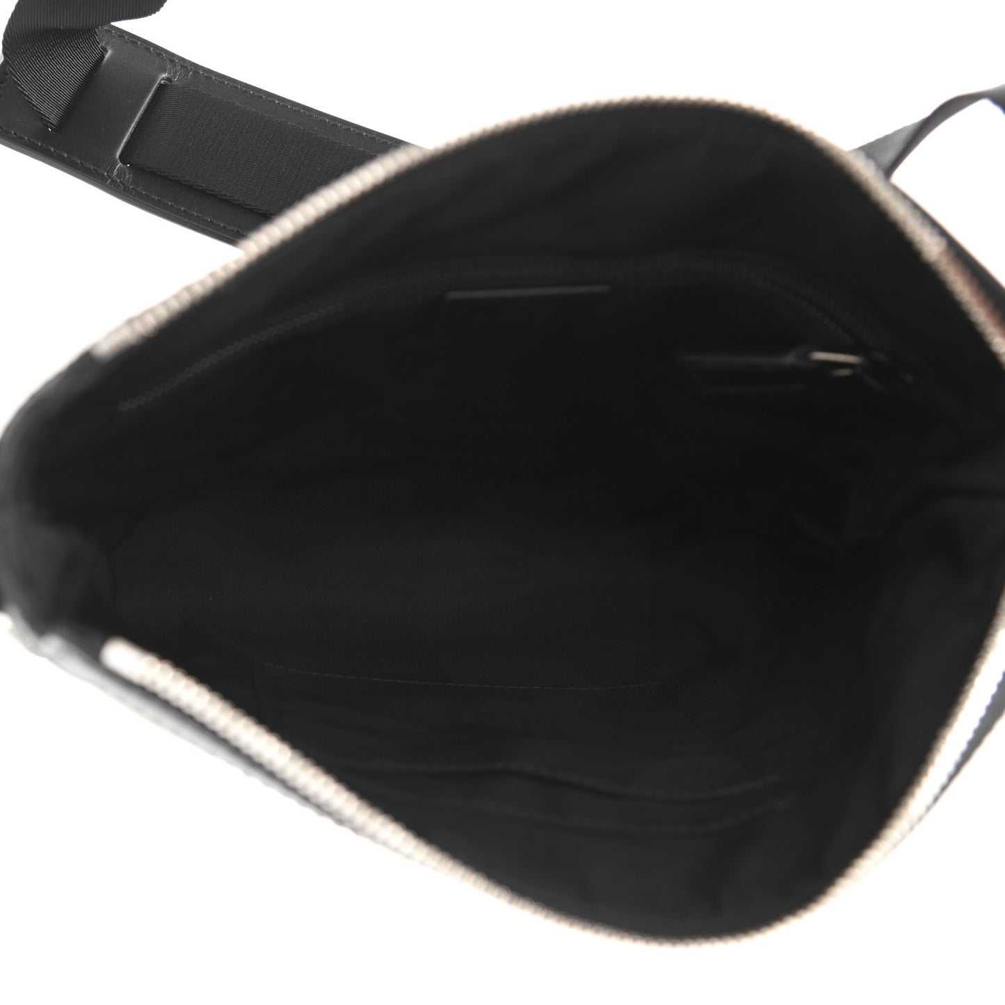 GG Supreme Monogram Web Messenger Bag Black