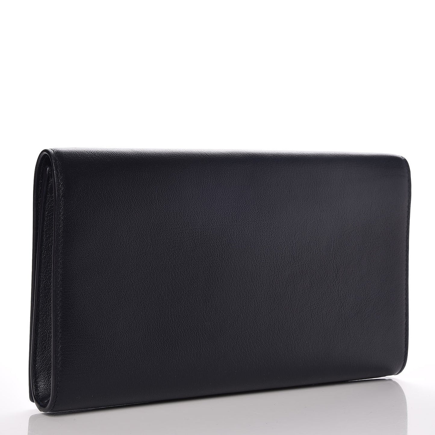 Calfskin Monogram Large Belle De Jour Clutch Navy