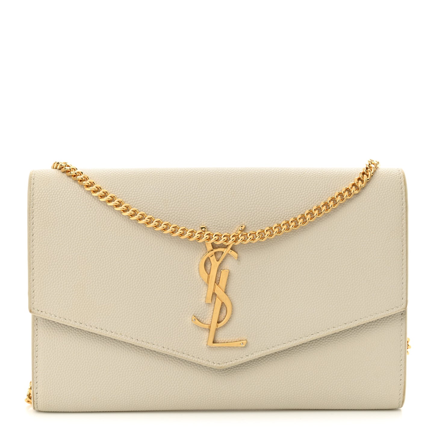 Grain De Poudre Monogram Uptown Chain Wallet Crema Soft
