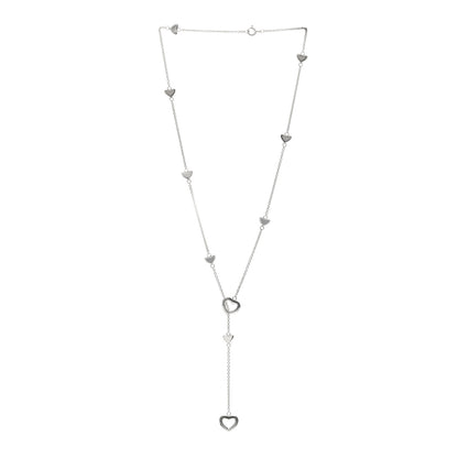 Tiffany Sterling Silver Heart Lariat Necklace 2 of 3