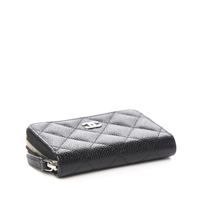 Chanel Caviar Quilted Zip Coin Purse Black 4 of 8