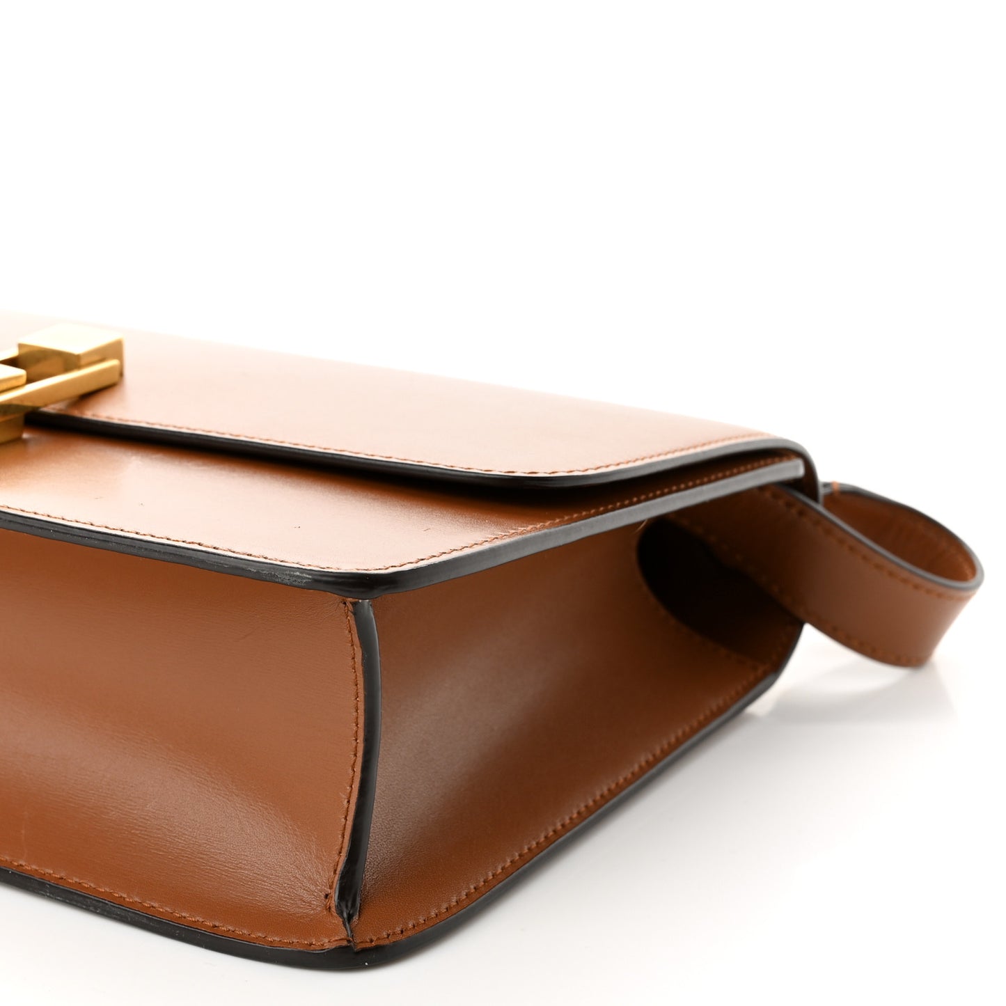 Smooth Calfskin Carre Satchel Brick