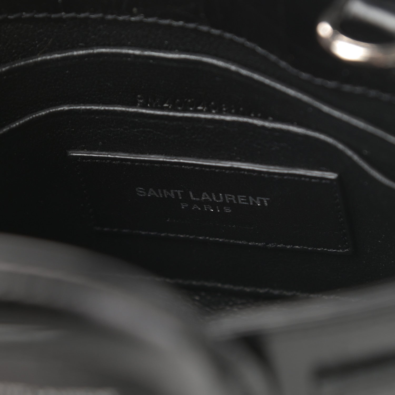 Saint Laurent Calfskin Crocodile Embossed Toy Sac De Jour Black 6 of 11