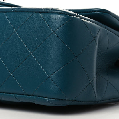 Chanel Lambskin Quilted Mini Rectangular Flap Dark Blue 9 of 9