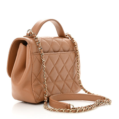 Chanel Caviar Quilted Small Business Affinity Flap Camel 3 of 13