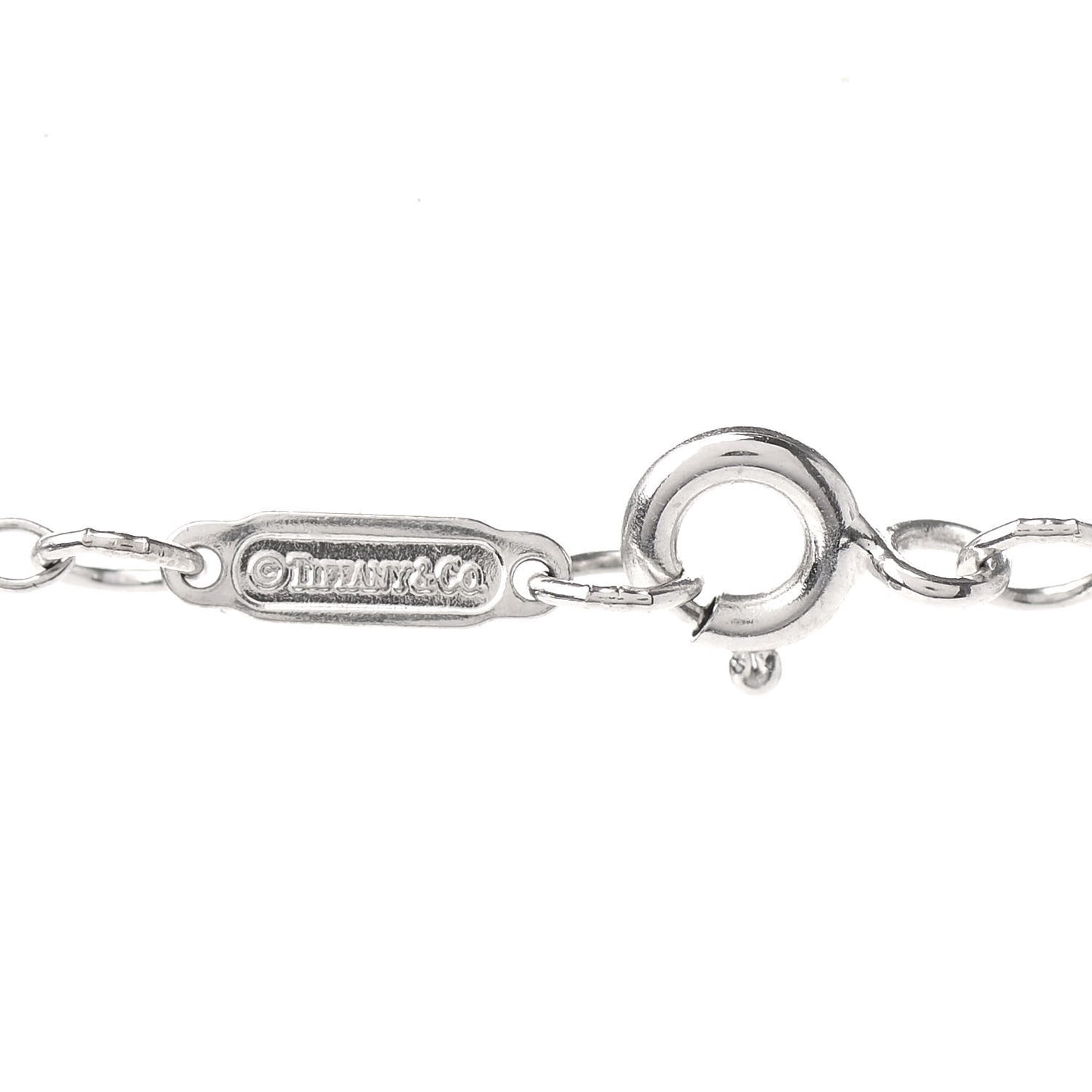 18K White Gold Oval Link Chain Necklace 20"