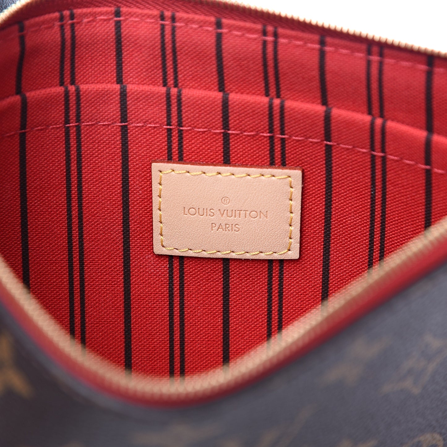 Monogram Neverfull MM GM Pochette Cherry