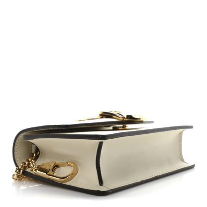 Gucci Calfskin Super Mini Sylvie Chain Shoulder Bag White 4 of 11