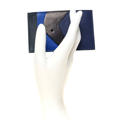 Hermes Epsom Evercalf Evercolor Sombrero Les Petits Chevaux Card Holder Bleu Encre Indigo 2 of 9