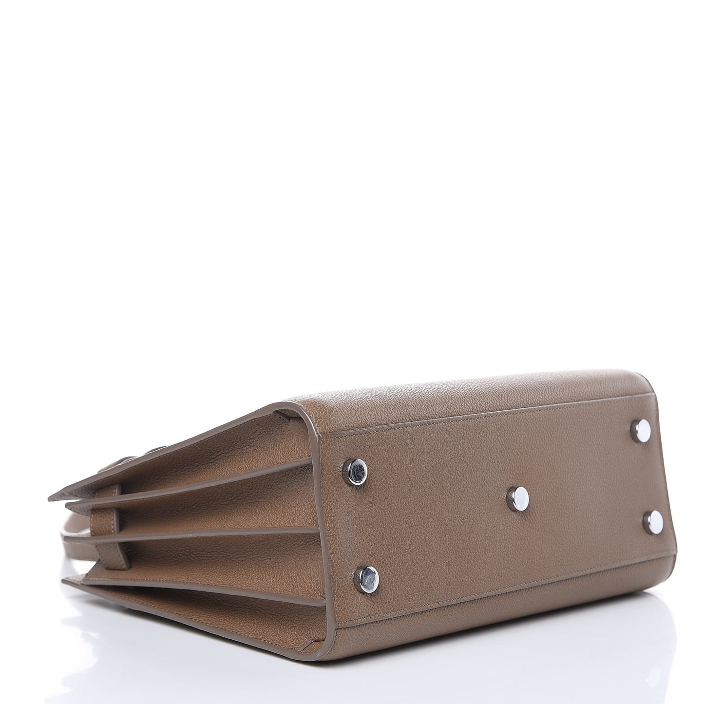 Grained Calfskin Baby Sac De Jour Dark Beige
