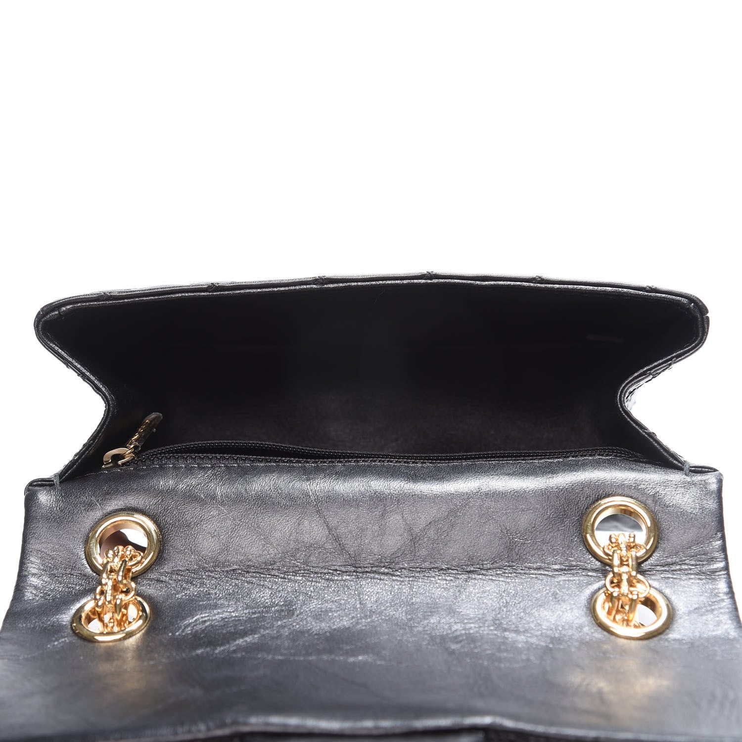 Chanel Aged Calfskin Quilted 2.55 Reissue Mini Flap Black 4 of 10