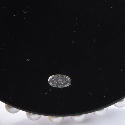 Chanel Metal Resin Pearl Emoji Brooch Purple Silver 5 of 6