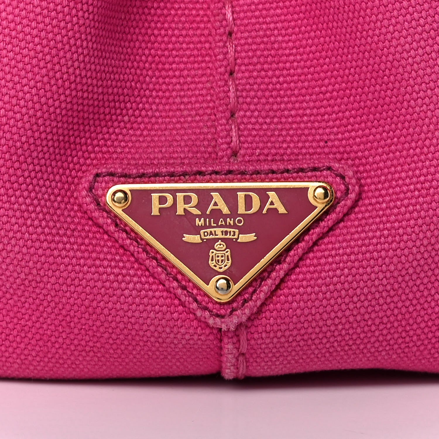 Prada Canapa Small Logo Tote Fuxia 8 of 13