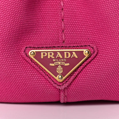 Prada Canapa Small Logo Tote Fuxia 8 of 13